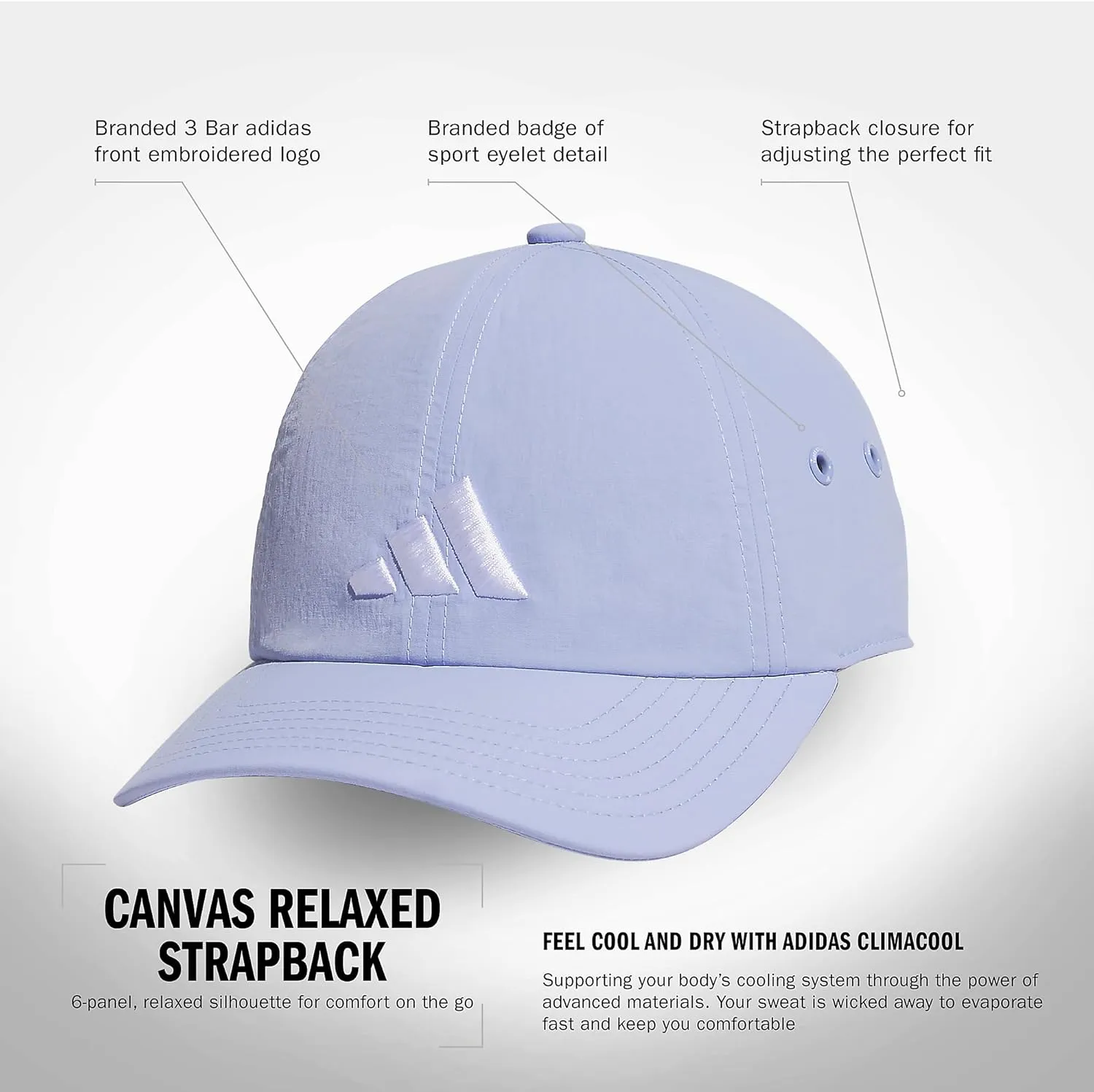 adidas Women's Influencer 3 Relaxed Strapback Adjustable Fit Hat