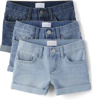 Denim Midi Shorts