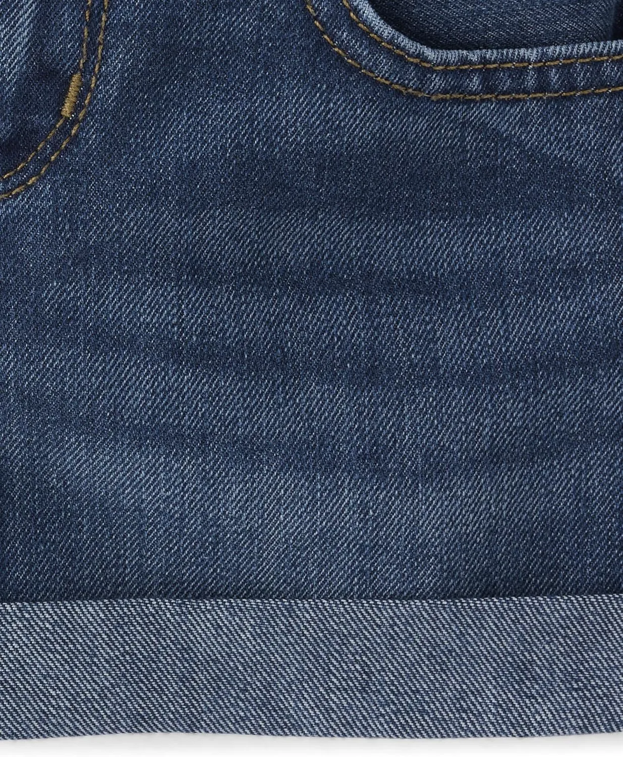 Denim Midi Shorts