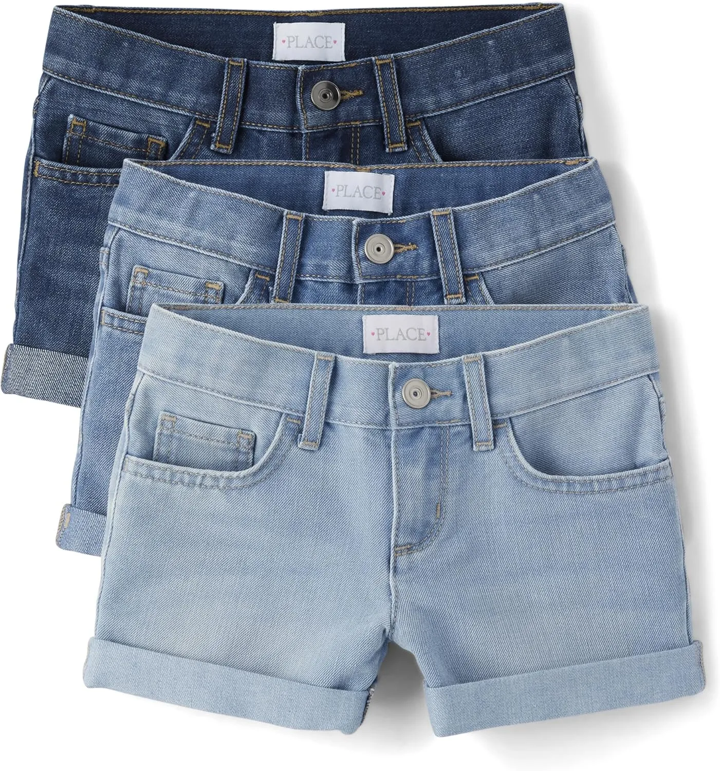 Denim Midi Shorts