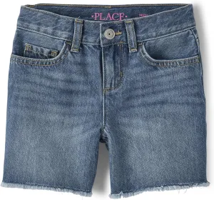Denim Midi Shorts