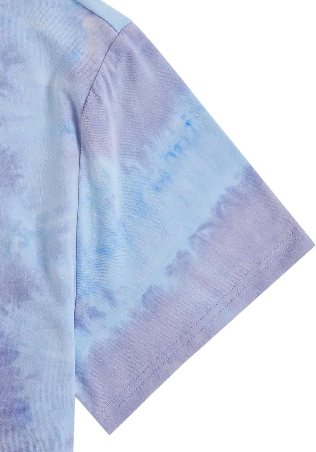 Verdusa Men's Tie Dye Short Sleeve Round Neck Graphic Tee Tops