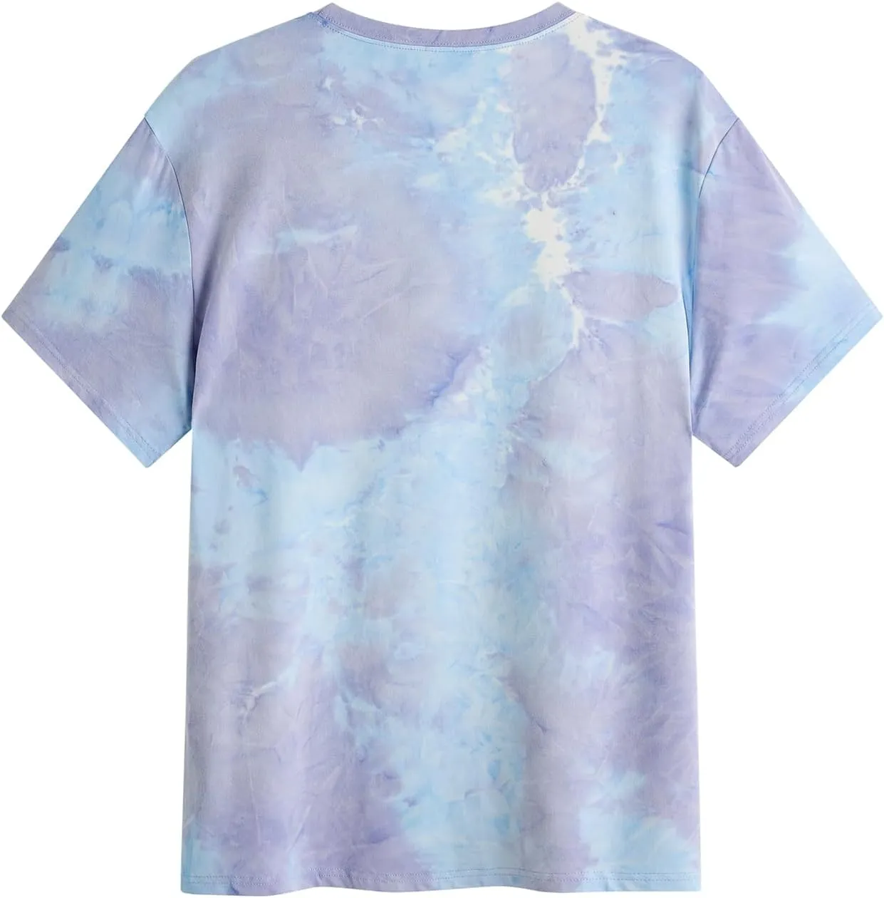 Verdusa Men's Tie Dye Short Sleeve Round Neck Graphic Tee Tops